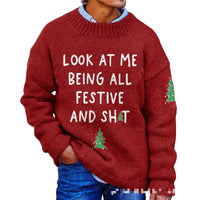 New Casual Fashion 3D Printed Christmas Printed Sweater