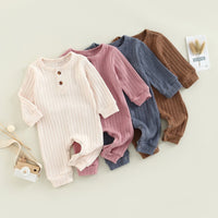 Children's Multi-color Knitted Crawling Suit