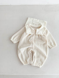 Baby Boy And Girl Cute Bear Head Twist Jumpsuit