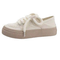 Platform Canvas White Shoes Casual Sports