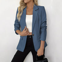 Women's Solid Color Casual Slim Fit Jacket