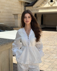 Women's Long-Sleeve Shirt Fashionable Casual Set