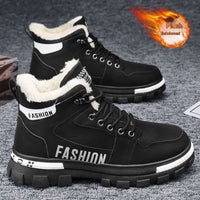New Mens Fleece-lined Thickened Warm Cotton Shoes
