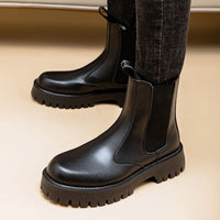 Martin Boots Men's Leather High-top Leather Shoes