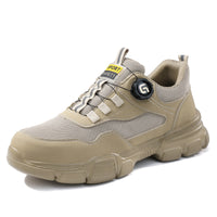 Smart Buckle Labor Protection Anti-smash Steel Toe Protective Shoes