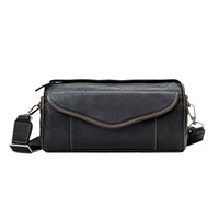 Vintage Crossbody Bag Handheld Vegetable-Tanned Leather Mens