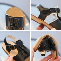Small Middle Child Fashion Soft Bottom Retro Little Girl Children's Shoes