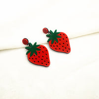 Bold And Eye-catching Cherry Earrings With A Striking Design