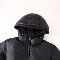 Simple And Versatile Hooded Two-tone Padded Cotton Jacket