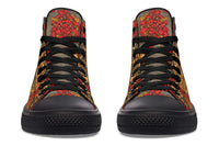 Printed Couple High Top Canvas Shoes