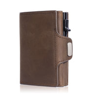 Men's Aluminum Alloy Three Fold Money Clip Real Pickup Bag