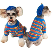 Autumn And Winter Color Round Neck Pullover Dog Sweater