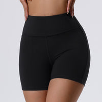 Summer European And American Three-point Yoga Women's High Elastic Fitness Shorts Outdoor Running Sports Professional Training