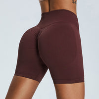 Seamless Yoga Shorts Women's Three-point High Waist
