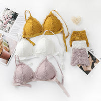 Detachable And Detachable Triangle Cup Gathers Two-piece Underwear Without Steel Ring