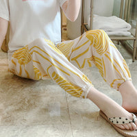 Plus-size Rayon Beach Mosquito-proof Cotton-look Pajama Pants