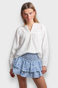 New Skirt Casual Smocking Cake Stripe Printing