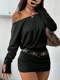 Fashionable Off-Shoulder Sheath Dress For Women