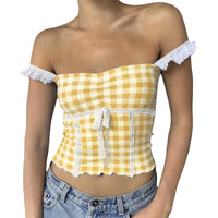 Stitching Lace Small Sling Age-reducing Slim Vest