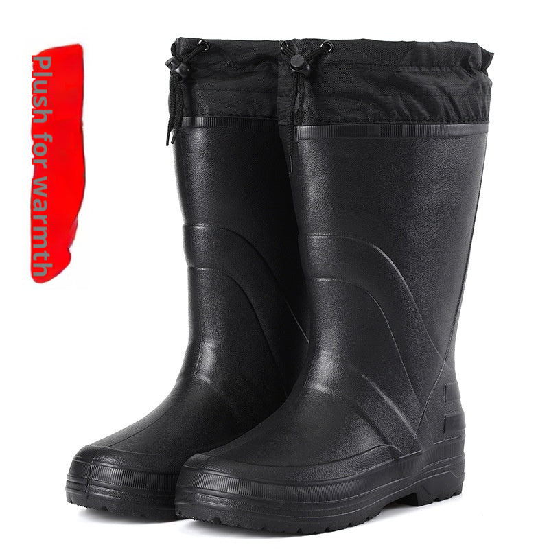 Men's Lightweight Labor Protection Pure Long Rain Boots