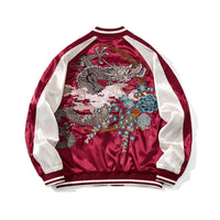Mens Loose Fit Polyester Embroidered Chinese Style Jacket