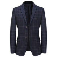 New Leisure Suits For Men Coat Plaid Fashion