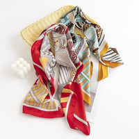 Elegant Silk Scarf Spring Matching Shirt