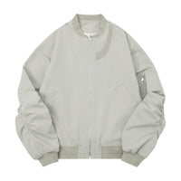 Pleated Sleeves Baggy Coat Men's Baseball Uniforms Trendy Brand Pilot Jacket Autumn And Winter