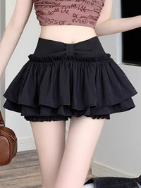 Korean Style Hot Girl Fashion High Waist Slimming A- Line Skirt