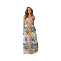 Casual Beach-Style Linen Slip Dress