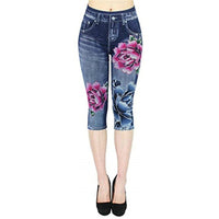 Fashion Denim Leggings Women's Cropped Pants