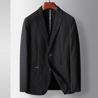 Young And Middle-aged Solid Color Thin Non-ironing Coat