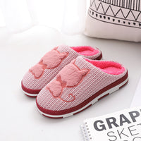 Home Non-slip And Warm Cute Cotton Slippers