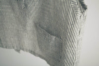 Korean Style Summer Children's Cotton And Linen Sleeveless Back Slit Vertical Stripe Vest