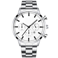 Men's Stainless Steel Fashion Calendar Quartz Watch