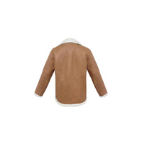 Women's Autumn And Winter Retro Pocket Lapel Button Jacket Fur Coat