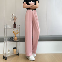 New Loose Slim Versatile Fashionable Herringbone Wide-leg Pants For Women