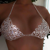 Demon Eye Rhinestone Body Chain Set