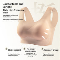 Summer Thin Small-Chest Push-Up Wireless Sports Bra For Women