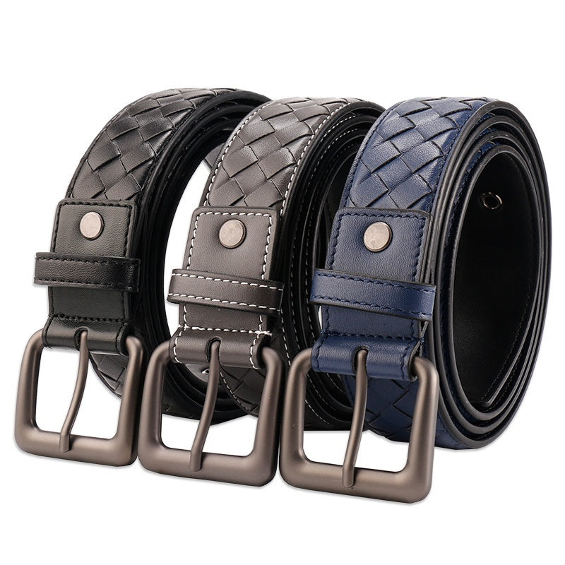 Hand-woven Belt PU Leather Leisure