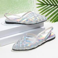 New Flat-bottomed Mesh Hollow-out Closed-toe Sandals