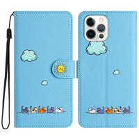 Fashion Cartoon Painted Cover Flip Card Holder