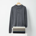 Men's Long-sleeved Sweater Lapel Comfortable All-match Sweater