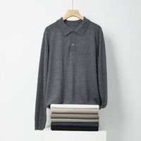 Men's Long-sleeved Sweater Lapel Comfortable All-match Sweater