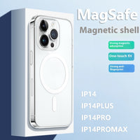 Straight Edge Airbag All-inclusive Drop-resistant Magnetic Transparent Phone Case