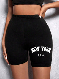 Casual Sports Round Neck Loose Shorts