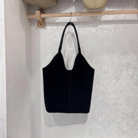 Deer-skin Suede Bucket BagAutumnwinter Underarmshoulder Bag For Women