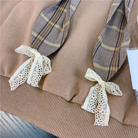 Little Girl College Style Hoodie Short Skirt Korean Version