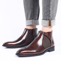 Pointed Small Leather Shoes Lightweight 48 Large Size Gentleman High Top