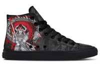 Printed Couple High Top Canvas Shoes